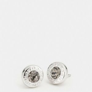 Coach silver stud earrings